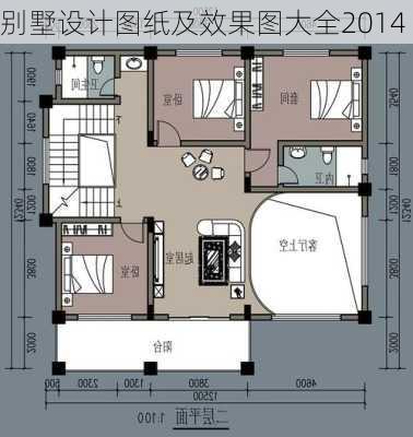 别墅设计图纸及效果图大全2014