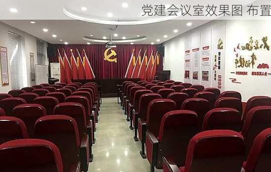 党建会议室效果图 布置